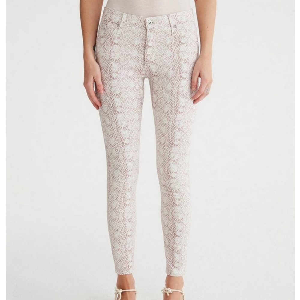 AG Prima Ankle Cigarette Jean - Snake Print